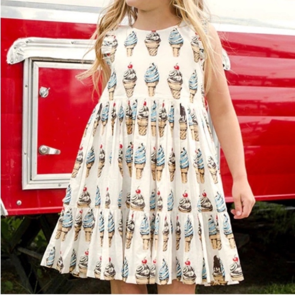 Pink Chicken Kelsey Soft Serve Ice Cream Print Dress